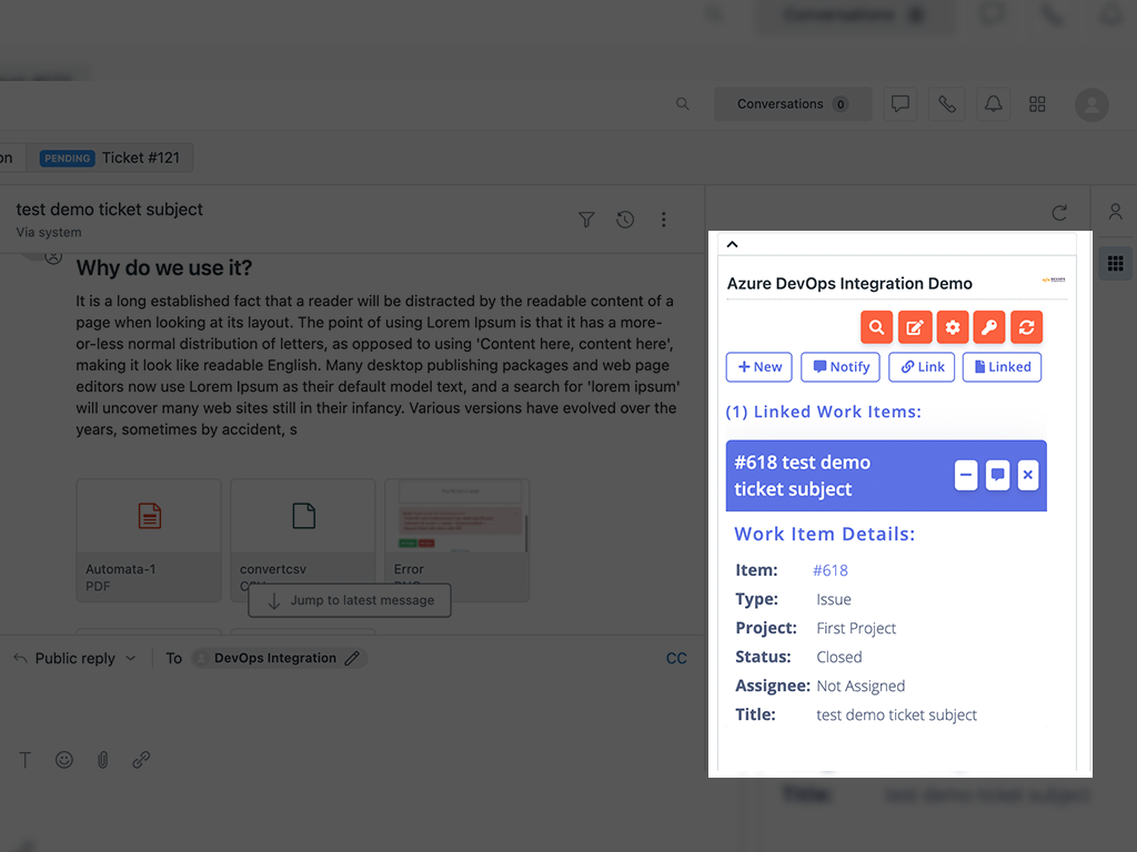 Azure DevOps Integration Pro screenshot 1